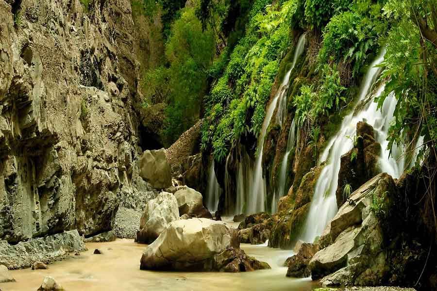 Haft Cheshmeh Waterfall