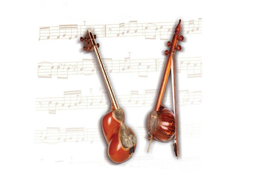 Kamancheh Iranian traditional and original musical instruments