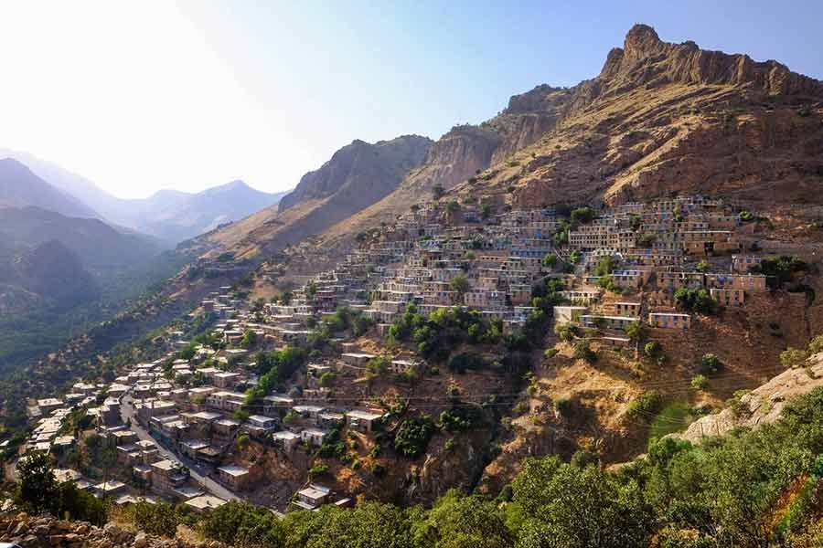 Uraman Takht historical village of Iran