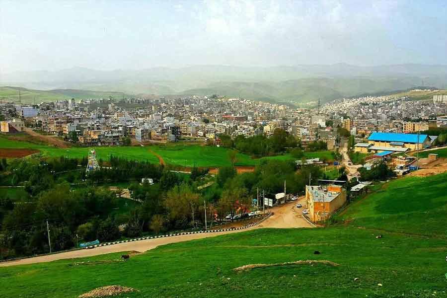 Javanrud in Kermanshah Province in Iran